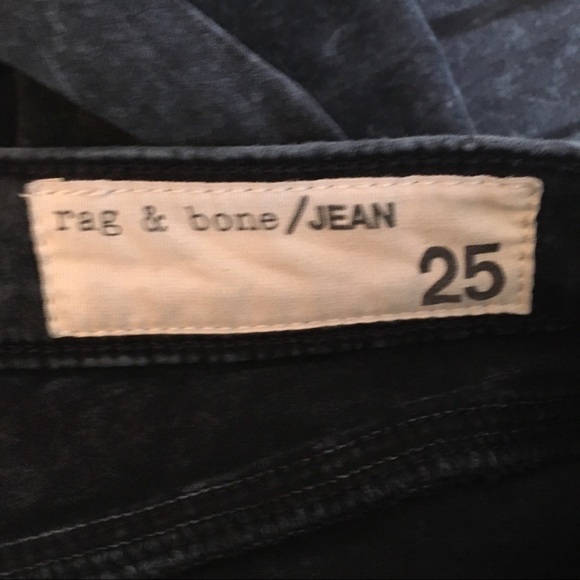 Rag and Bone rose bowl navy leggings jeans size 25 - Picture 6 of 6